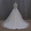 Name Marke A-Line Brautkleid Perlenmotiv